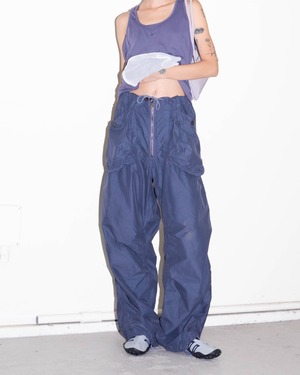 1990s EMPORIO ARMANI - nylon flight pants
