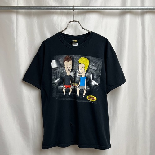 BEAVIS AND BUTT-HEAD　ビーバス・アンド・バットヘッド　MTV　ブラックコメディ　Tシャツ　L