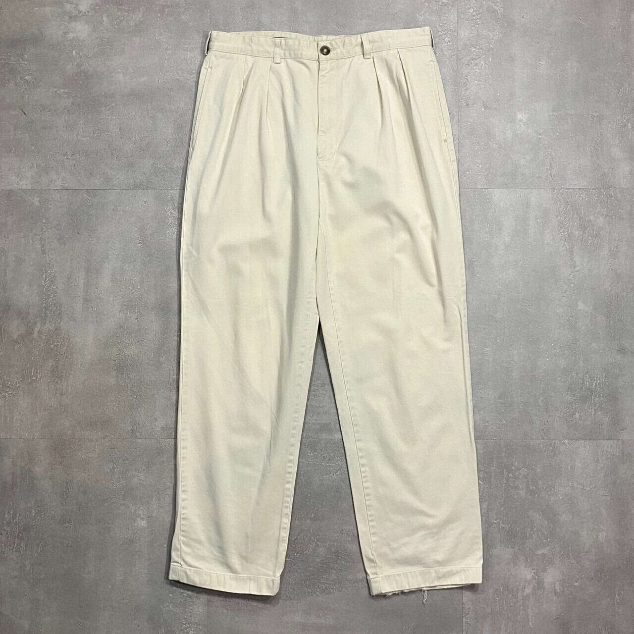 《実寸W35L31》POLO RALPH LAUREN ポロラルフローレン ツータック チノパンツ no.3856