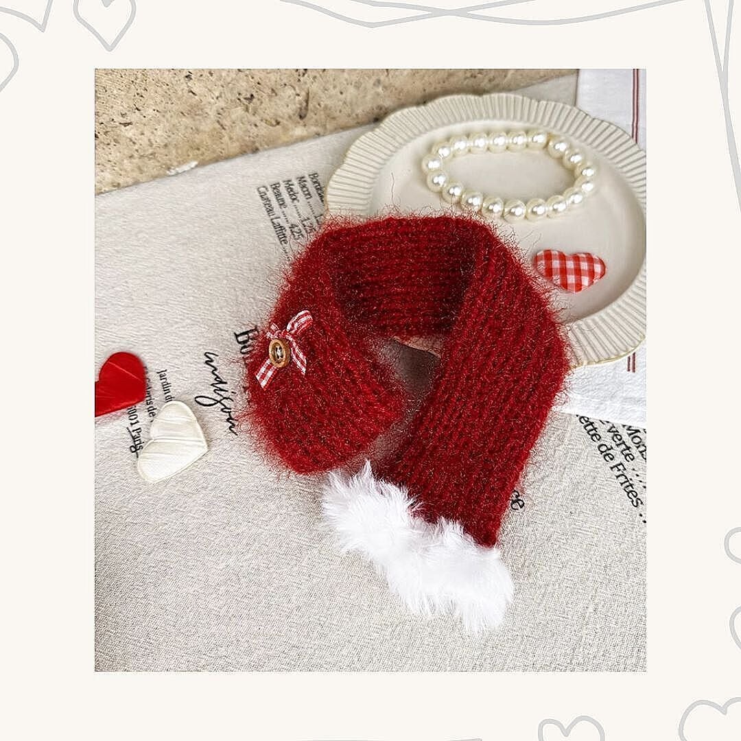 予約【№B04279-2】バーガンディ マフラー（マフラー単品） | Le