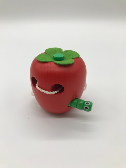 ＴＯＥＺ．Ｇ 木製ひも通し～りんごと青虫～