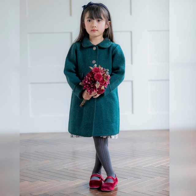 Marae - Single breasted coat Green