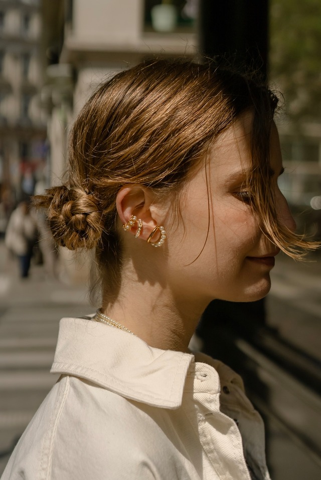 カリーヌパリ クリスタル イヤーカフ