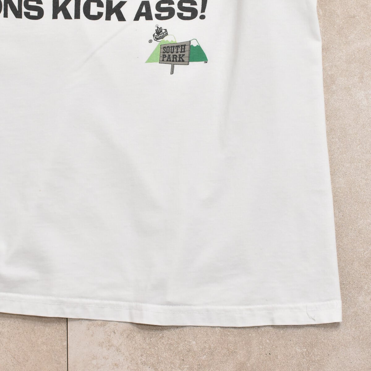 激レアデザイン‼️90s South Park キャラクター L ホワイト 90s SOUTH PARK print T-shirt | 古着屋 grin days memory