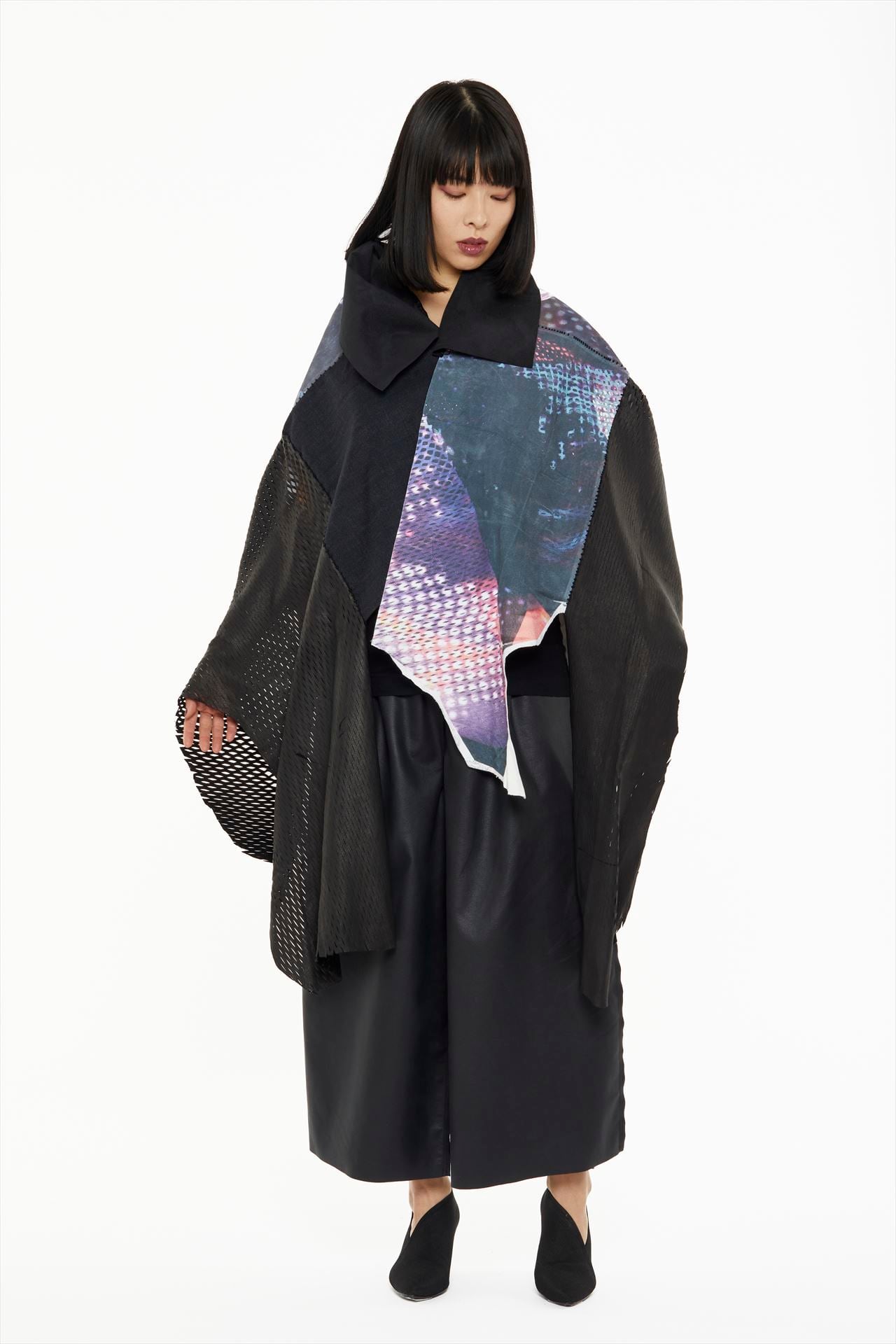 HYBRID PONCHO 57870445 / ONE OF A KIND 1点モノポンチョ ［着る