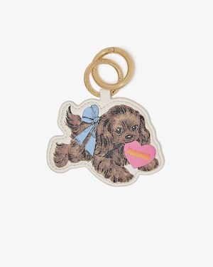 【GANNI】Dog Keyring