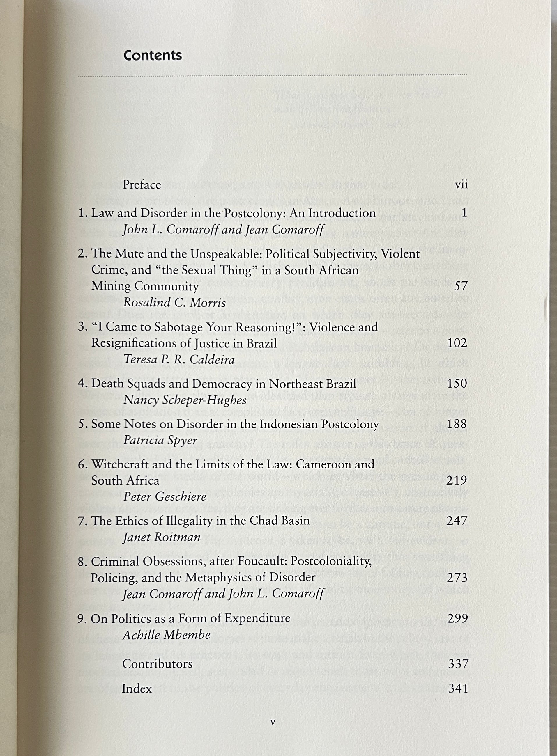 Law and Disorder in the Postcolony / Jean Comaroff, John L. Comaroff (ed.) / University of Chicago Press