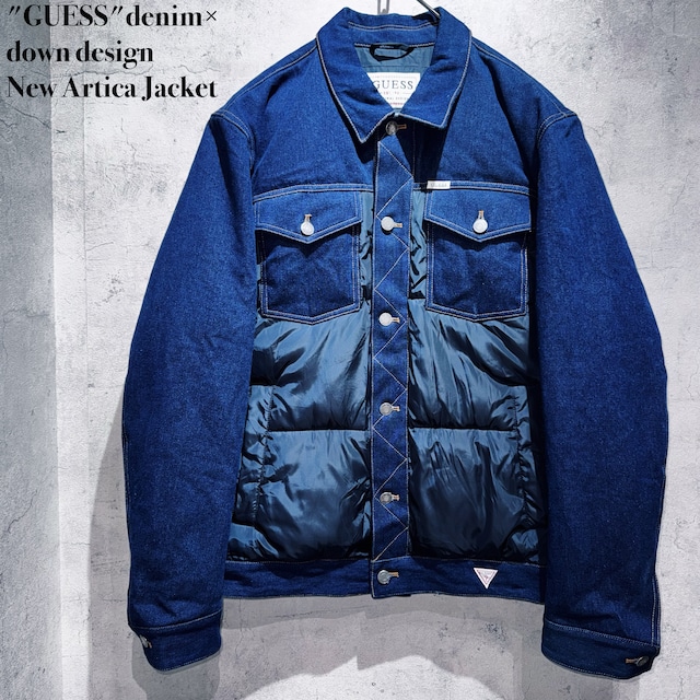 "GUESS"denim×down design New Artica Jacket
