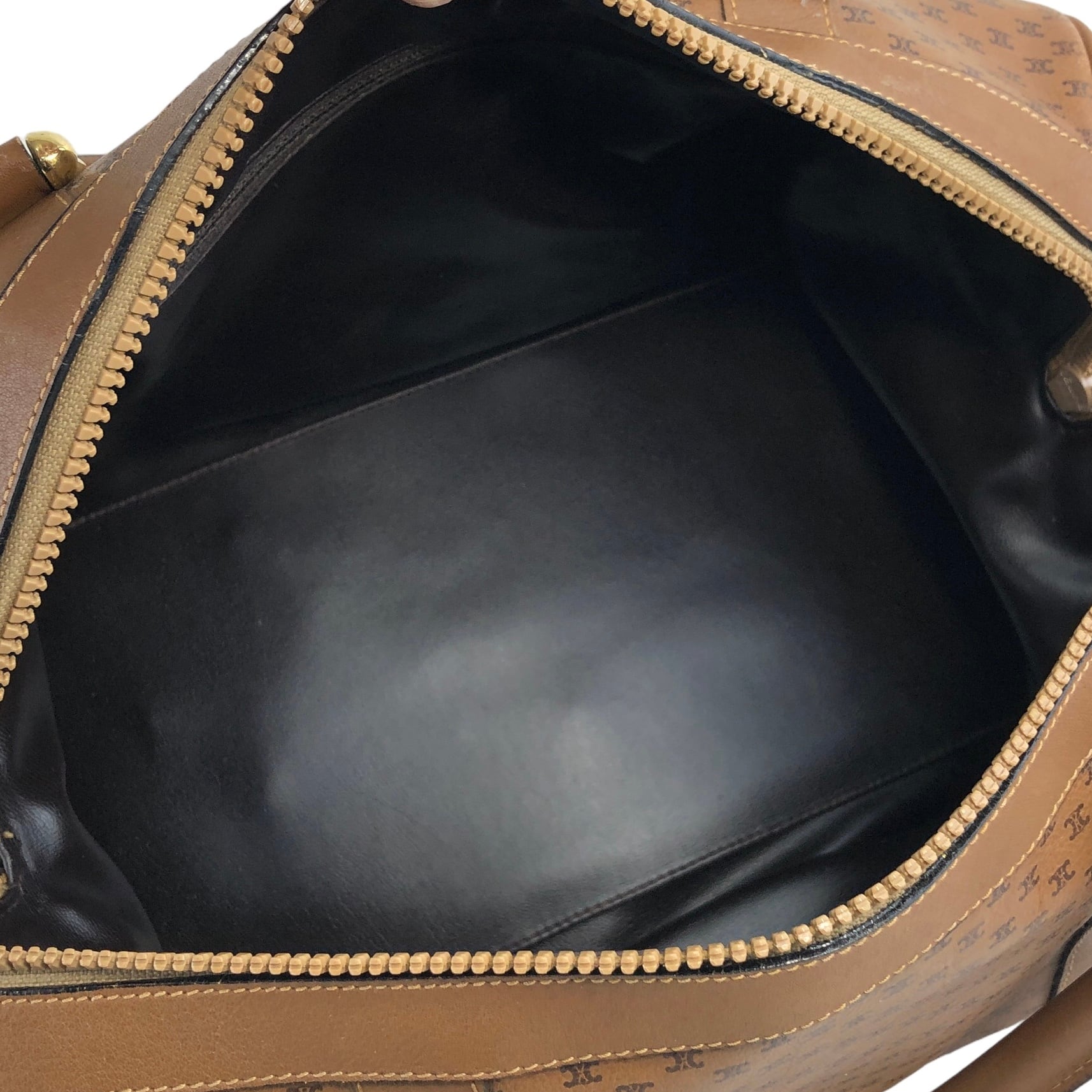 CELINE セリーヌ トリオンフ PVC レザー ボストンバッグ ハンドバッグ