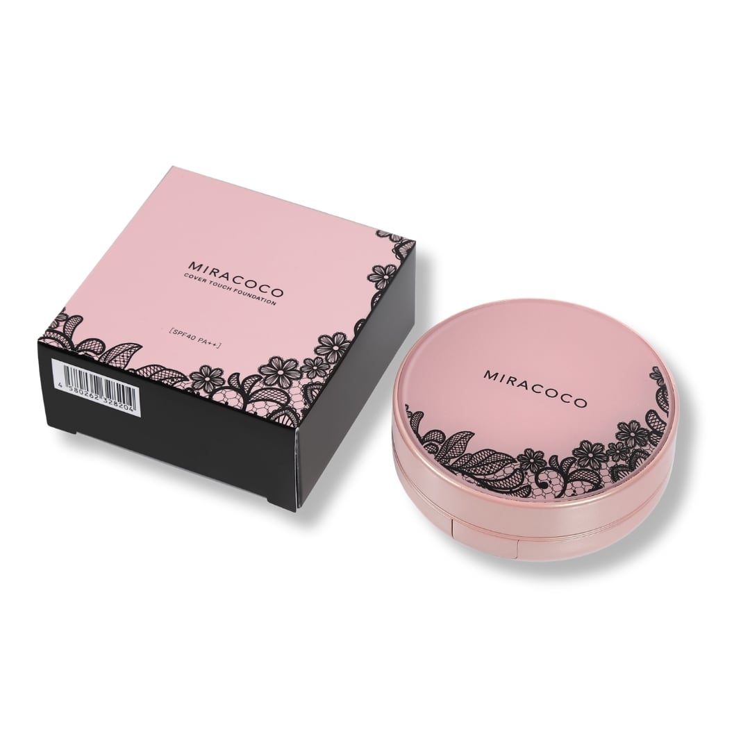 MIRACOCO】ミラココ カバータッチファンデーション(パフ付き)15g SPF40