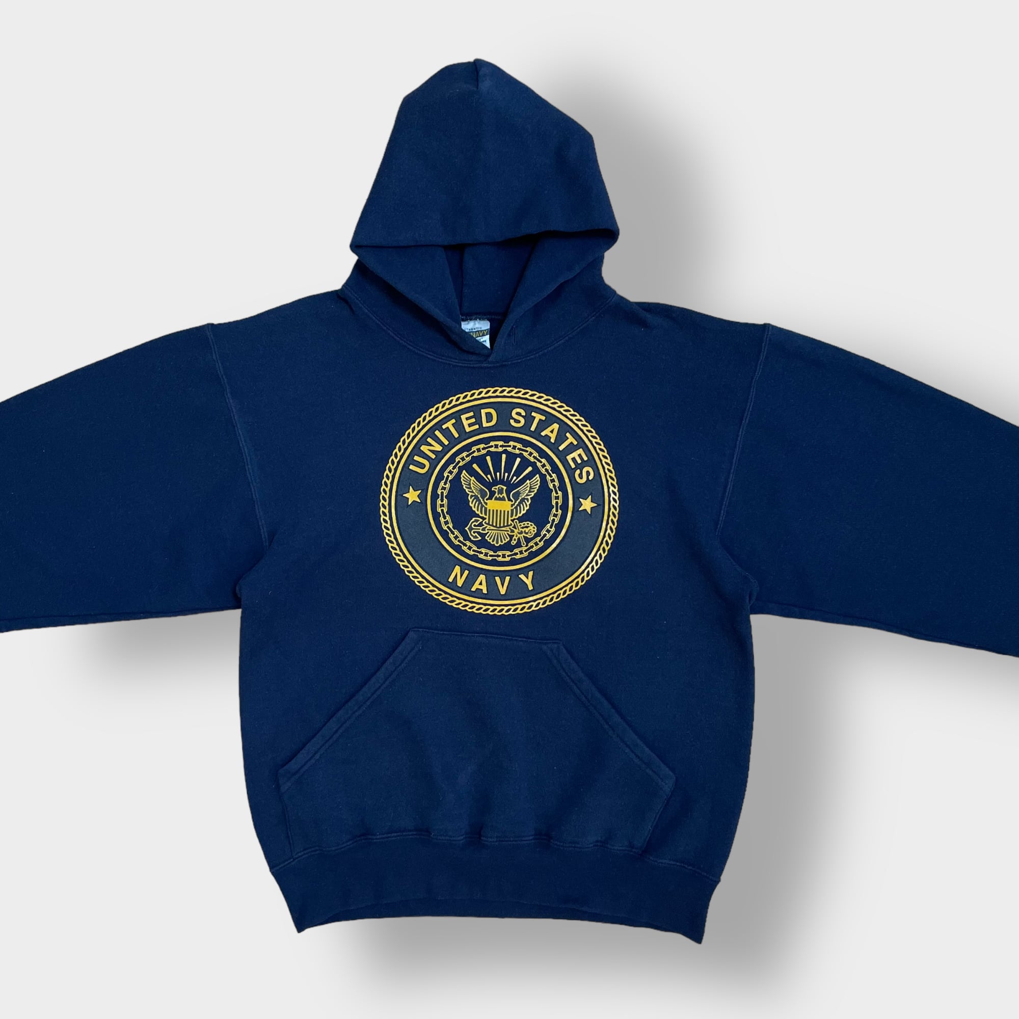 SOFFE】90s USA製 リフレクター付き ロゴ プリント US NAVY バック SOFFE】90s USA製 リフレクター付き ロゴ プリント US NAVY バック