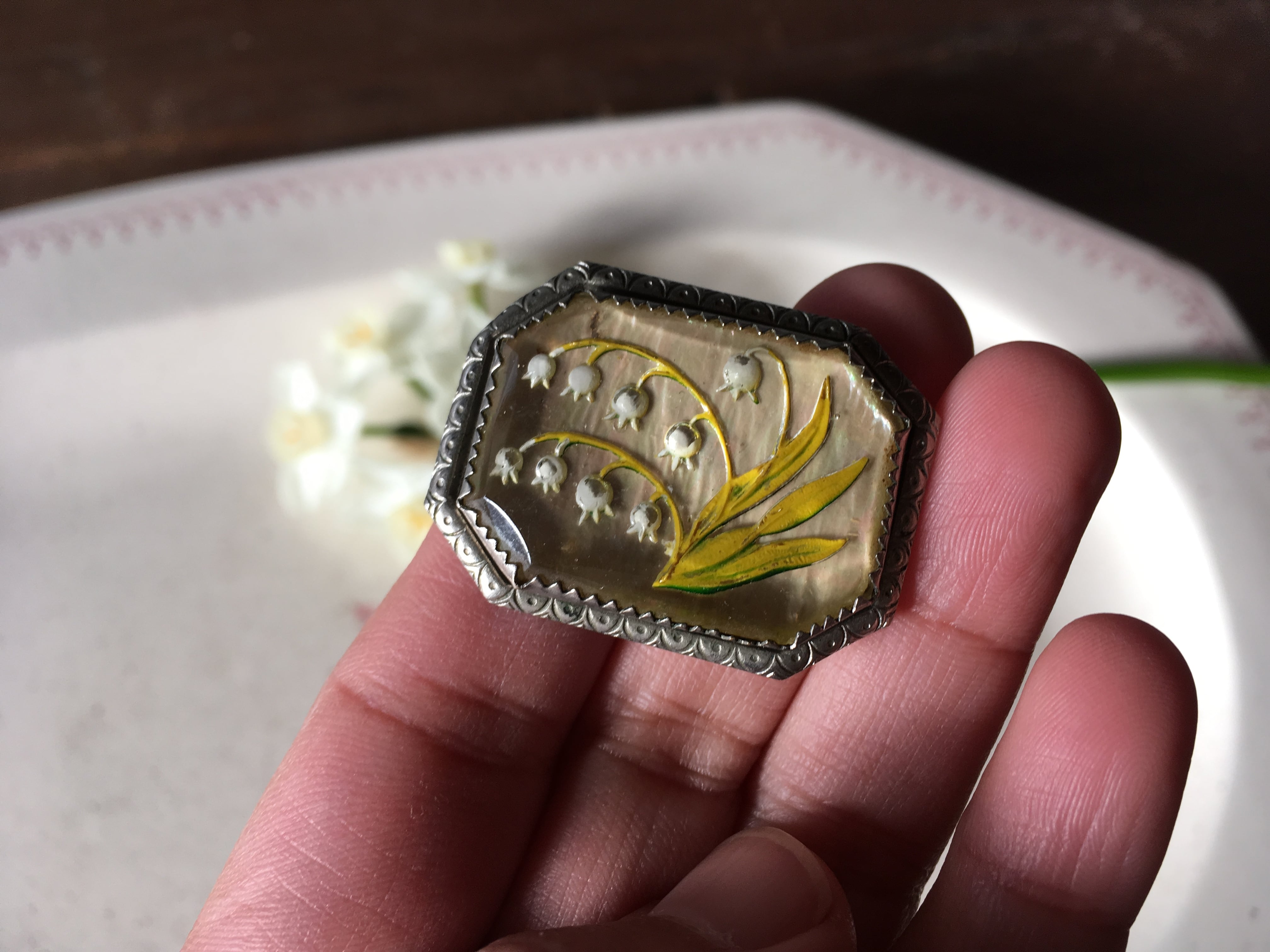 すずらん ブローチ フランス アンティーク | フランス アンティーク