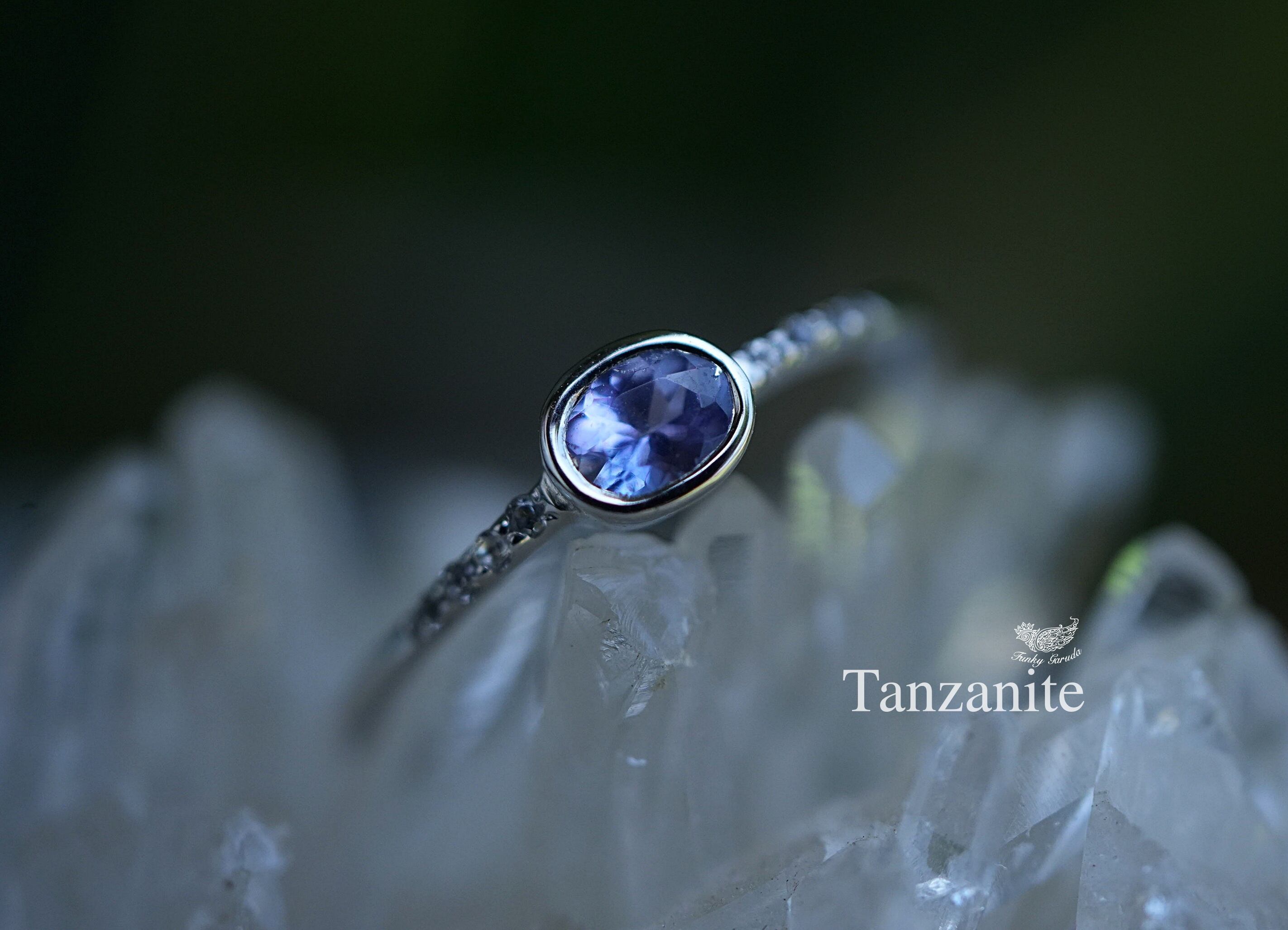 良質ゾイサイト★Tanzanite★シルバーリング1633