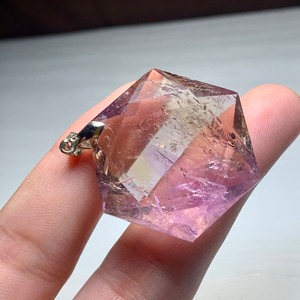 4.六芒星☆アメトリン ペンダントトップ