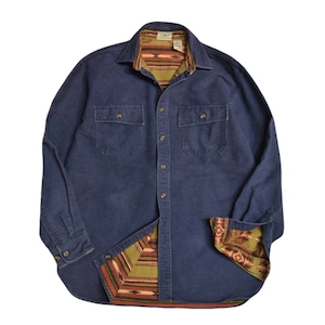 USED 00s L.L.Bean Chamois cloth shirt -Medium 02473