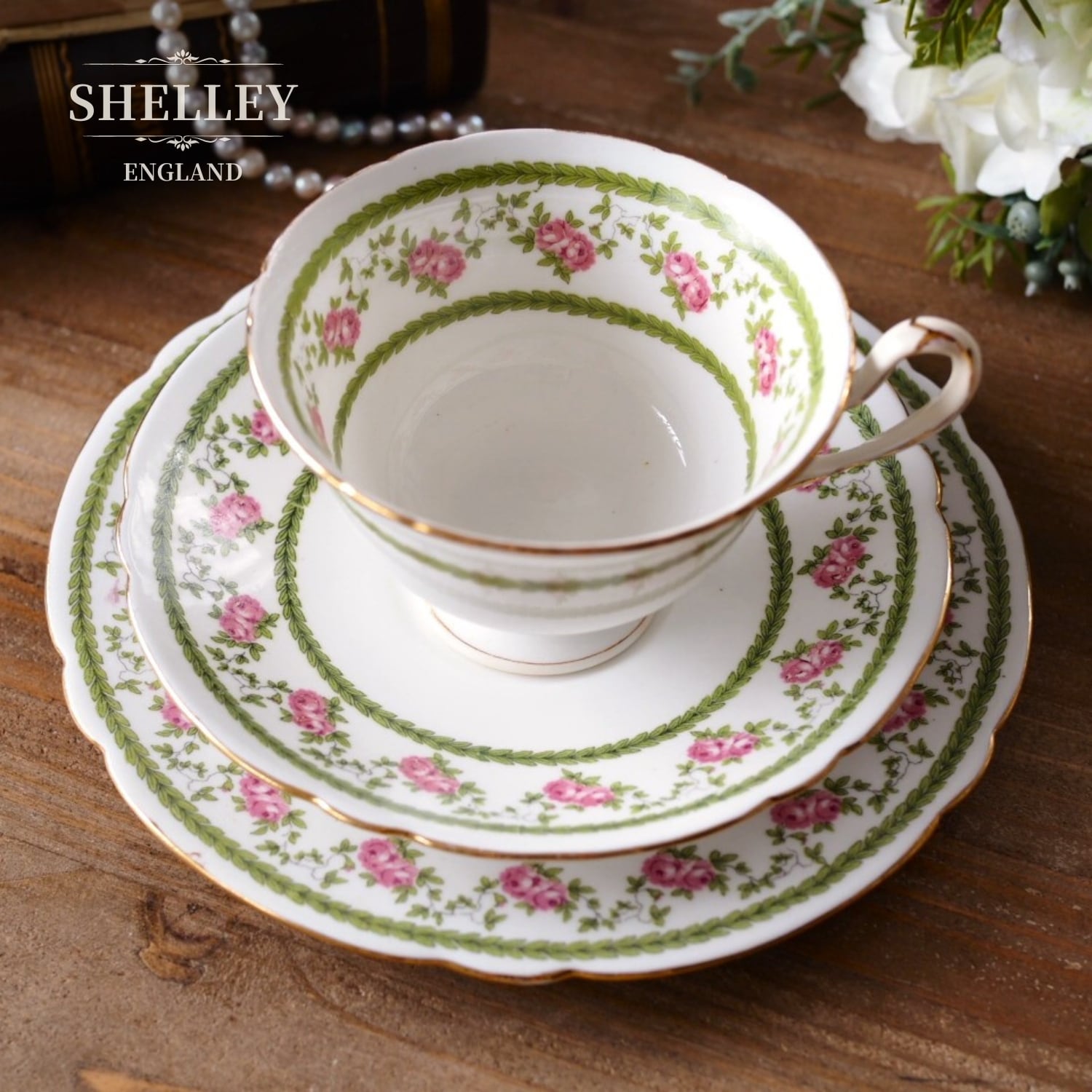 英国 Royal Doulton 陶花 バスケット フラワーオブジェ | antique