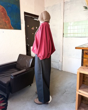 【maison de soil WOMEN】WOOL SERGE 2TUCK WIDE EASY