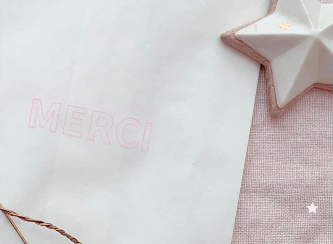 MERCI,AMOUR（French stamp） | Le Petit Bonbon