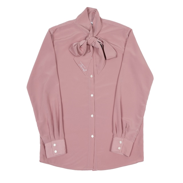 cursive Logo Ribbon Shirt PALE PINK (TL001-SH)