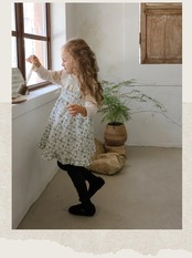 韓国子供服 / 26winter / puella FLO / サフランワンピース / キッズ / 冬服 *90~140*