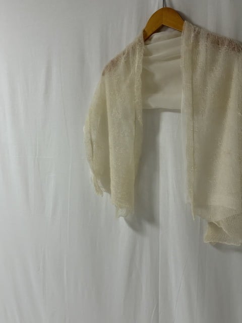 1970's Knitting Design Mohair Stole "Made in Japan"