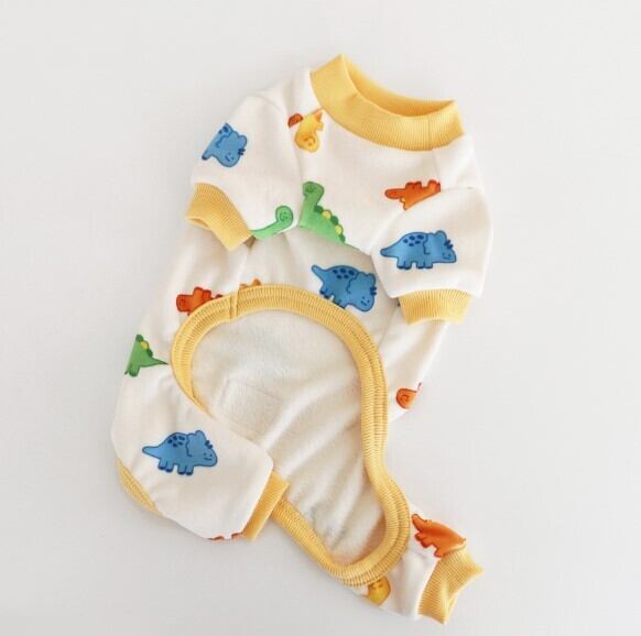 L/即納【DURANG RURANG】DINOSAUR FLEECE ALLINONE