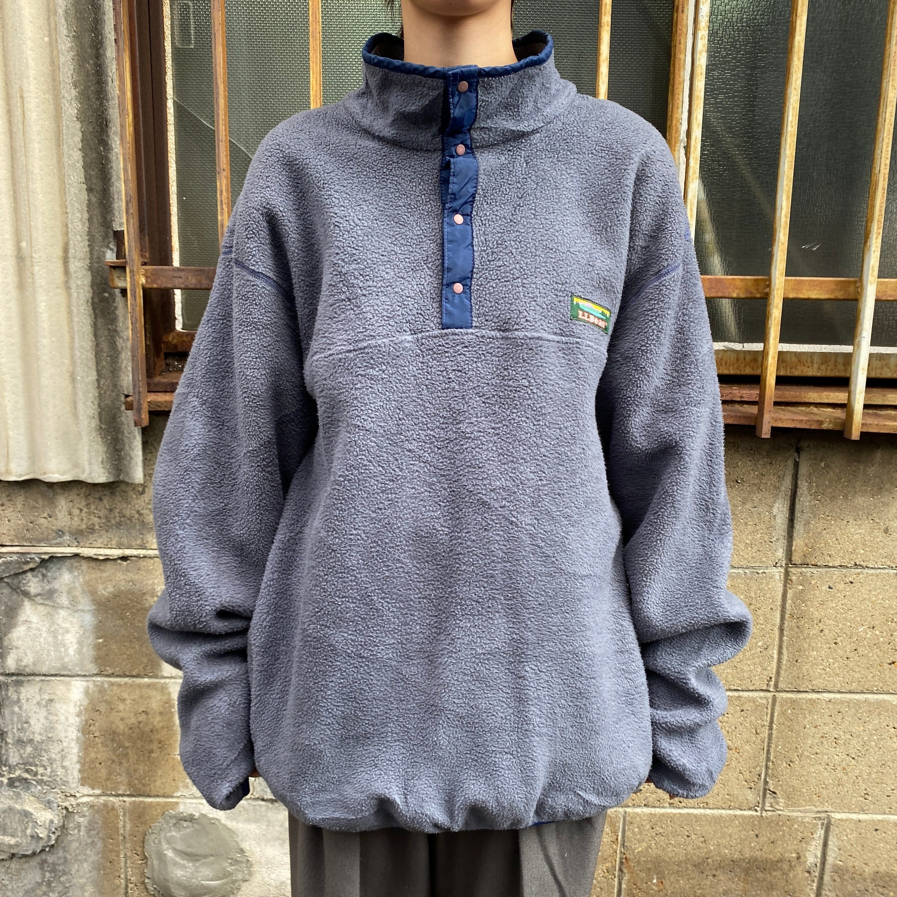 スナップ t エルエルビーン フリース 90s llbeanフリース 古着 90年代 
