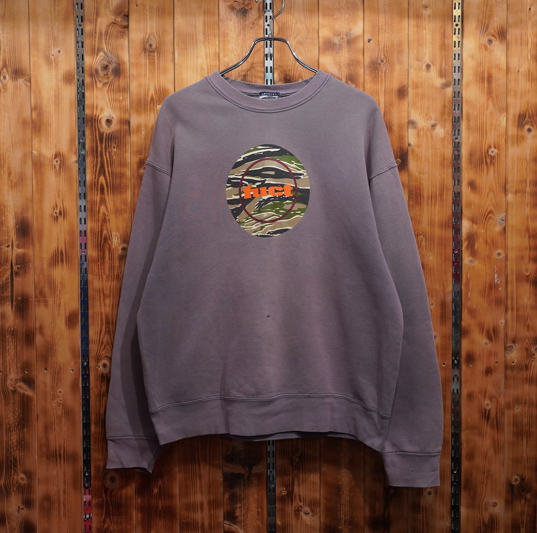 90s fuct スウェット サークルロゴ カモフラ L〜XL位