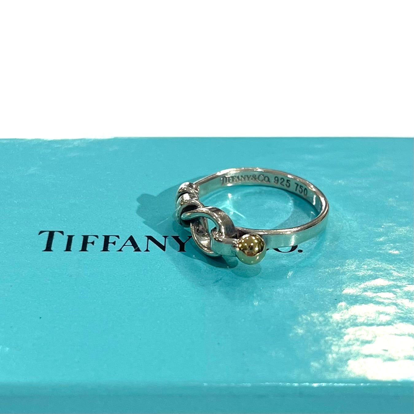 TIFFANY&CO】【12号】2511 ティファニー結ツイストフック18kリング