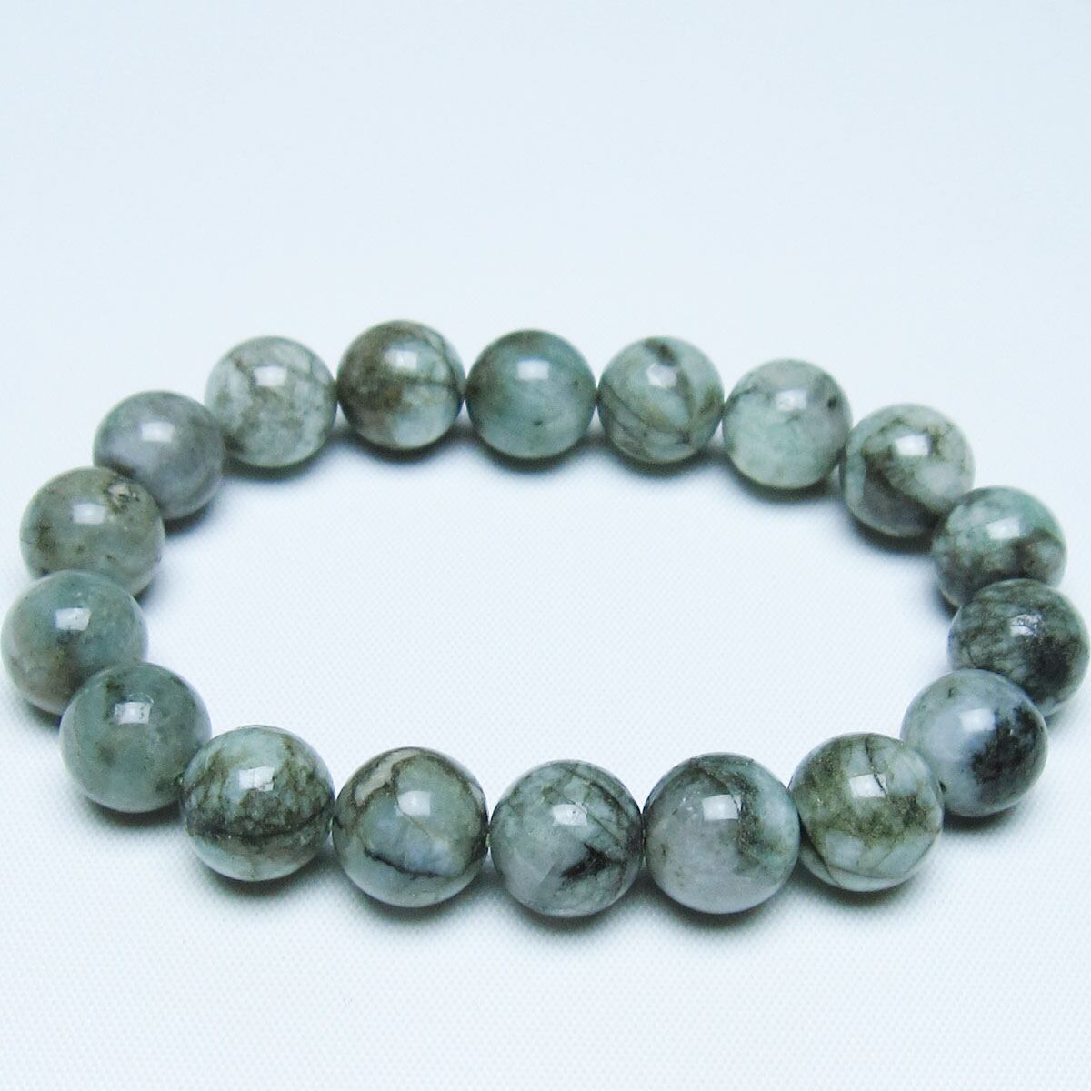 エメラルド ブレスレット 11mm 一点物 メール便可 [M便 1/10] 111-45999