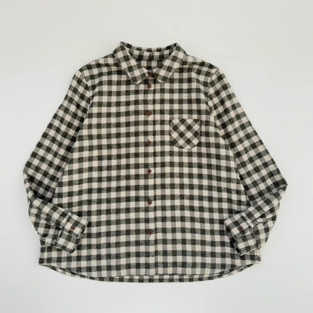 ギンガムチェックウォームシャツ F3904