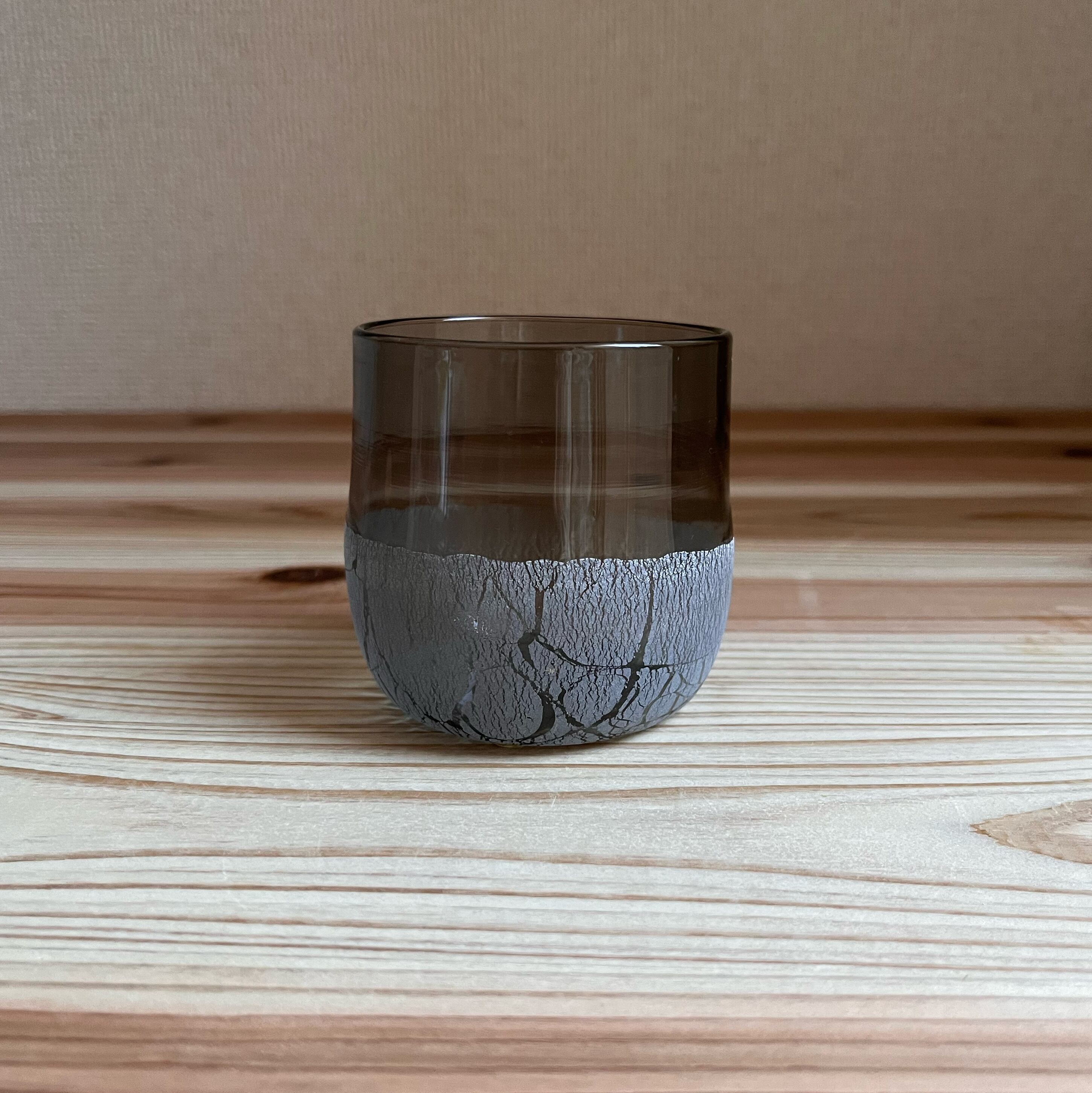 glass studio 三日月 Toudoグラス(グレー/白土)②