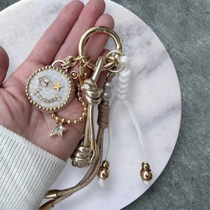 【ニコちゃん  STAR BAG charm 】（White）No.1334