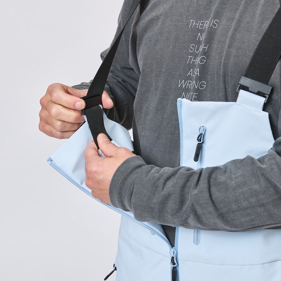 UNFUDGE 『 GENTLE BIB PANTS - BLUEGREY 』 26/27 アンファッジ