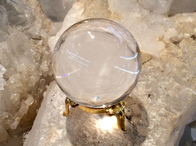 ＊水晶50.6mm球体・鑑別書つき＊