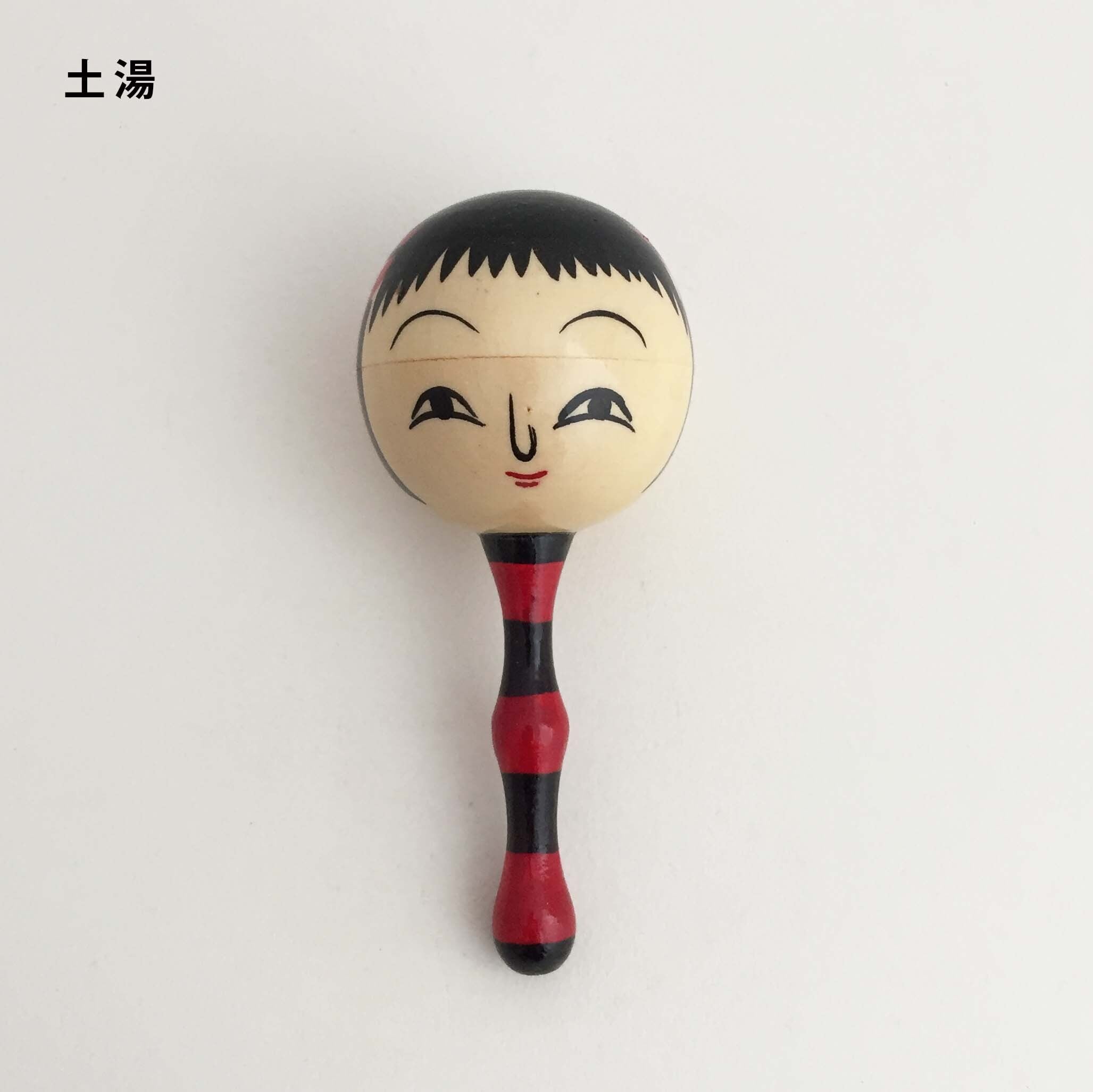 こけし顔ガラガラ(鯖湖・土湯・南部・弥治郎系こけし)