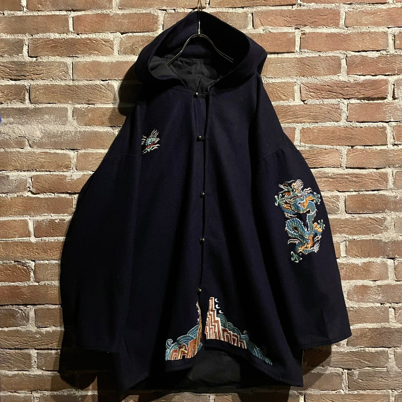 【Caka act3】Special Dragon Embroidery Vintage Loose China Wool Coat |  Caka(カカ）下北沢古着屋、セレクトショップ powered by BASE