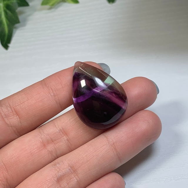 2.透明度高☆グラデーションフローライトルース・しずく型