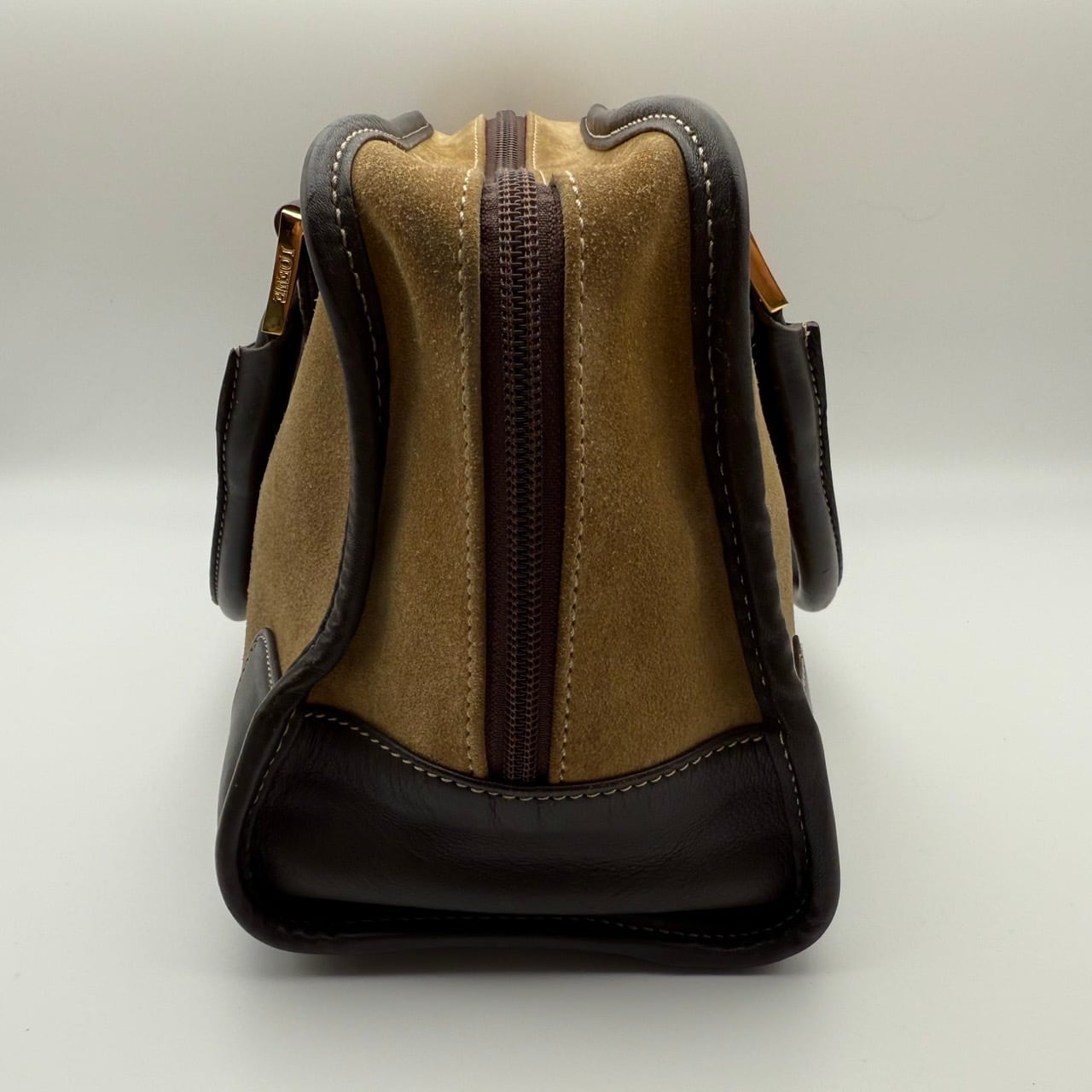 LOEWE / ロエベ アマソナ スエード ボストンバッグ（アナグラムロゴ