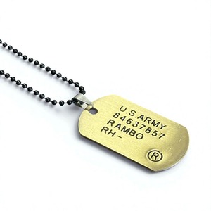 ドッグタグ USモチーフ アメカジ ネックレス バイカー シルバー kn29