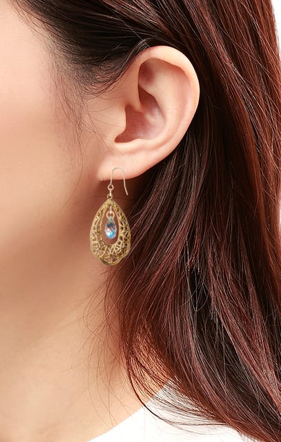 ピアス 「公式」「スワロフスキー」Gema ドロップピアス