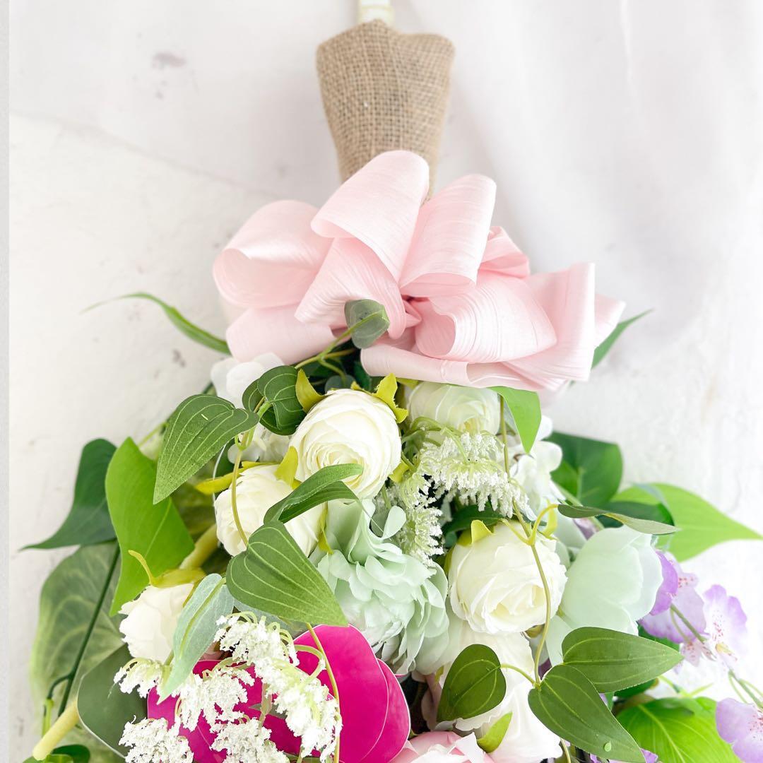 開店祝い・退職祝い・特別な贈り物に ─ 華やかロングスワッグ