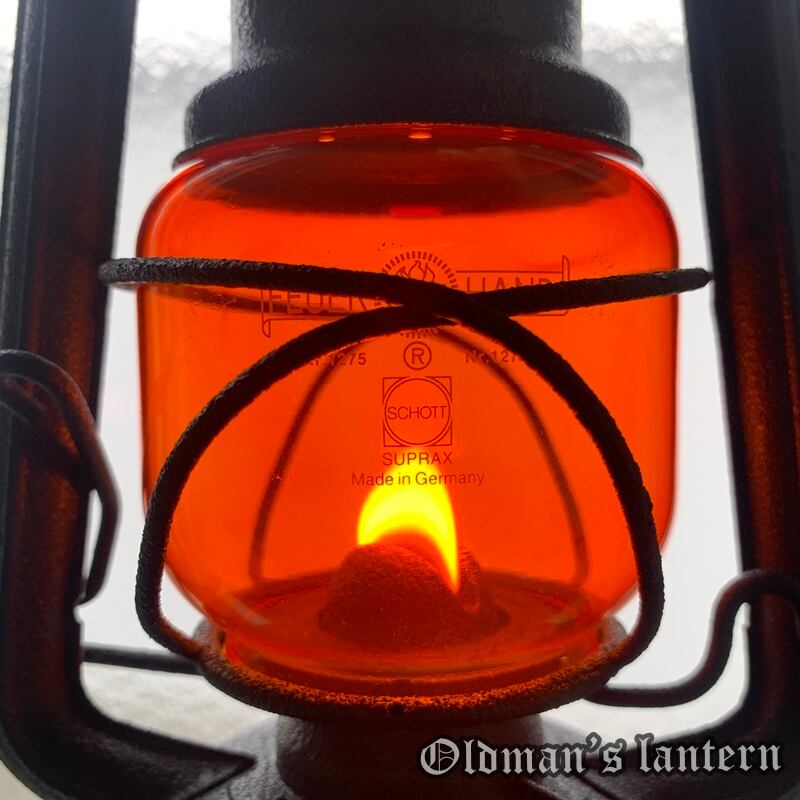 ホヤ FEUERHAND 276 275 アンバー塗装 グローブ | Oldman's lantern
