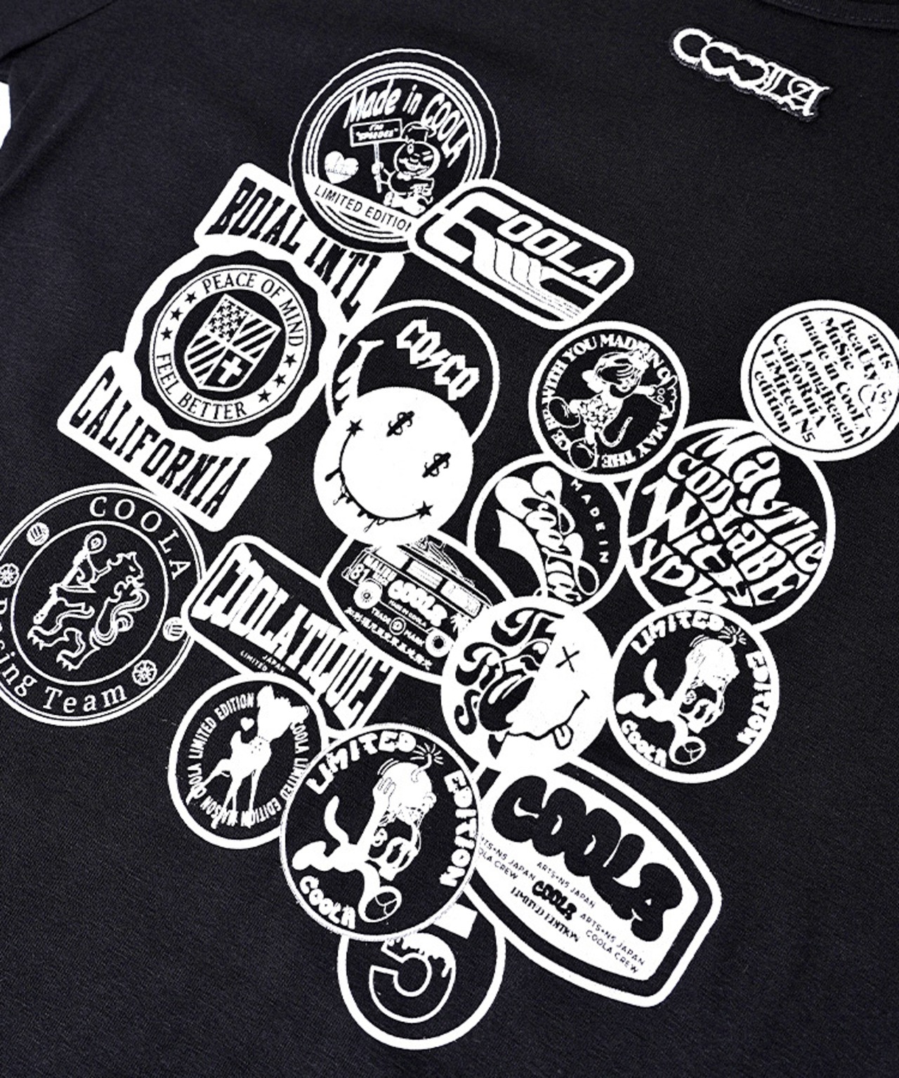 ランダムパッチプリントドレス (BLACK) CQ-47011