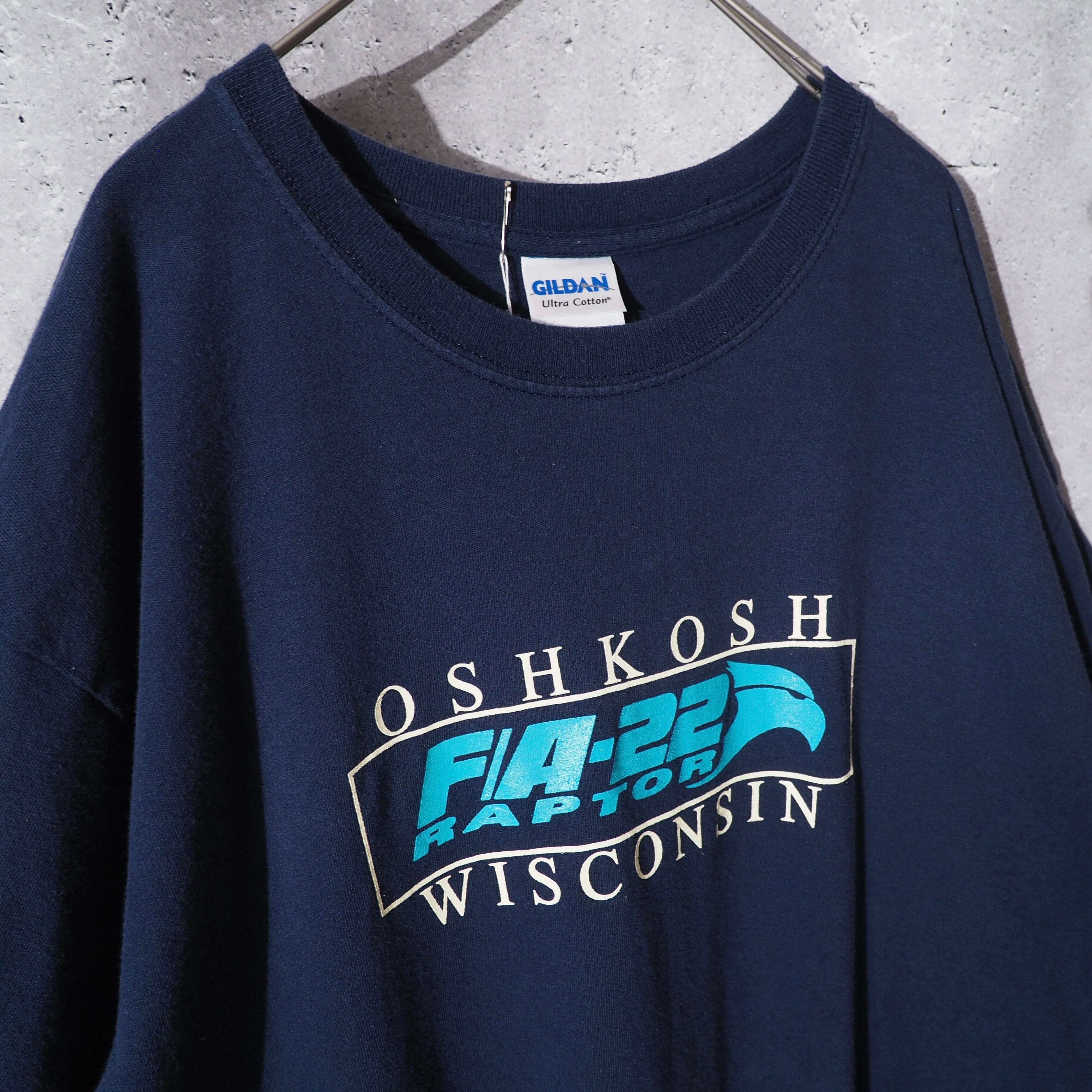 Oshkosh F/A - 22 raptor printed design loose Tee