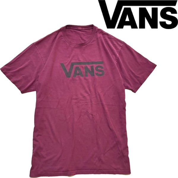 1点物◇バンズVANSスケートプリントTシャツ古着LメンズXLレディースOK