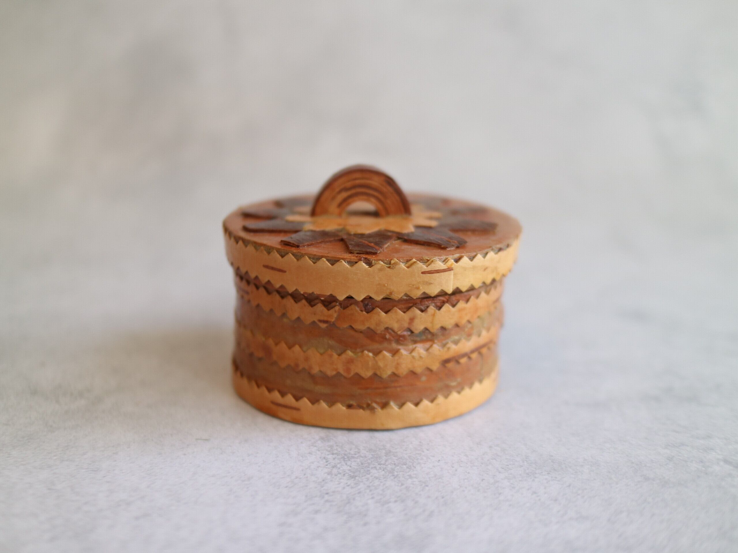 白樺のヴィンテージキャニスター / 蓋付き / 木箱 No.5394 | Taloni