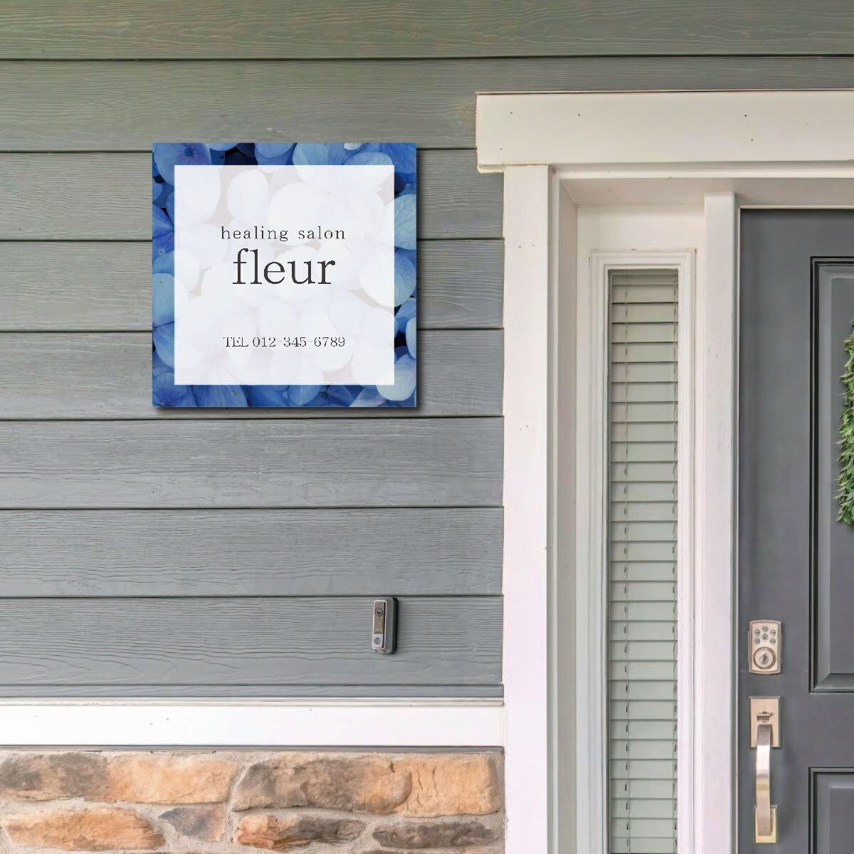 サロン看板 ネイルサロン エステサロン アロマサロン プレート看板 セミオーダー アルミ複合板 ドアプレート