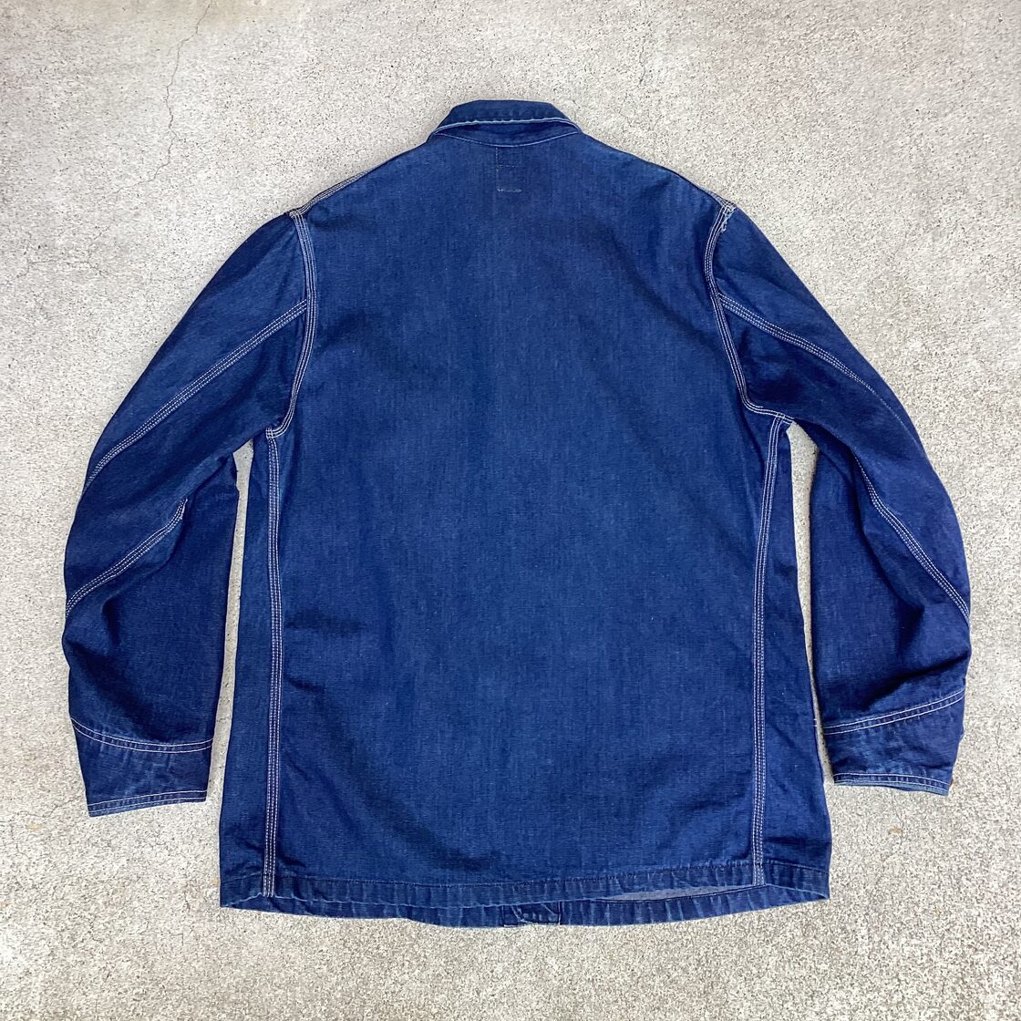 70s Lee 91-J Denim Chore Jacket “Mint Condition” “Dark Color 