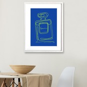 EAU DE PARFUM N°13｜香りの余韻を描くパフュームラインアートポスター｜洗練ミニマルデザイン｜高品質印刷｜A4ポスター